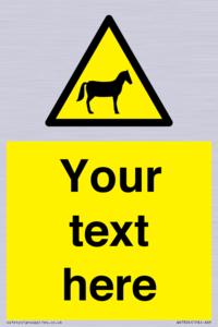 Custom warning horses